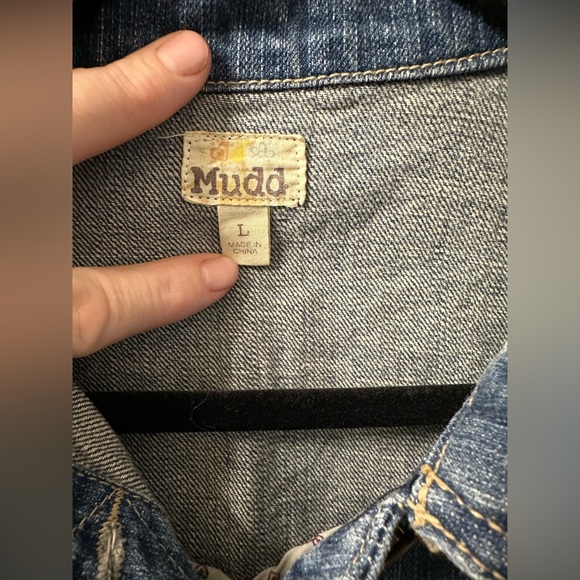Mudd Distressed Jean Jacket, large - Picture 3 of 3